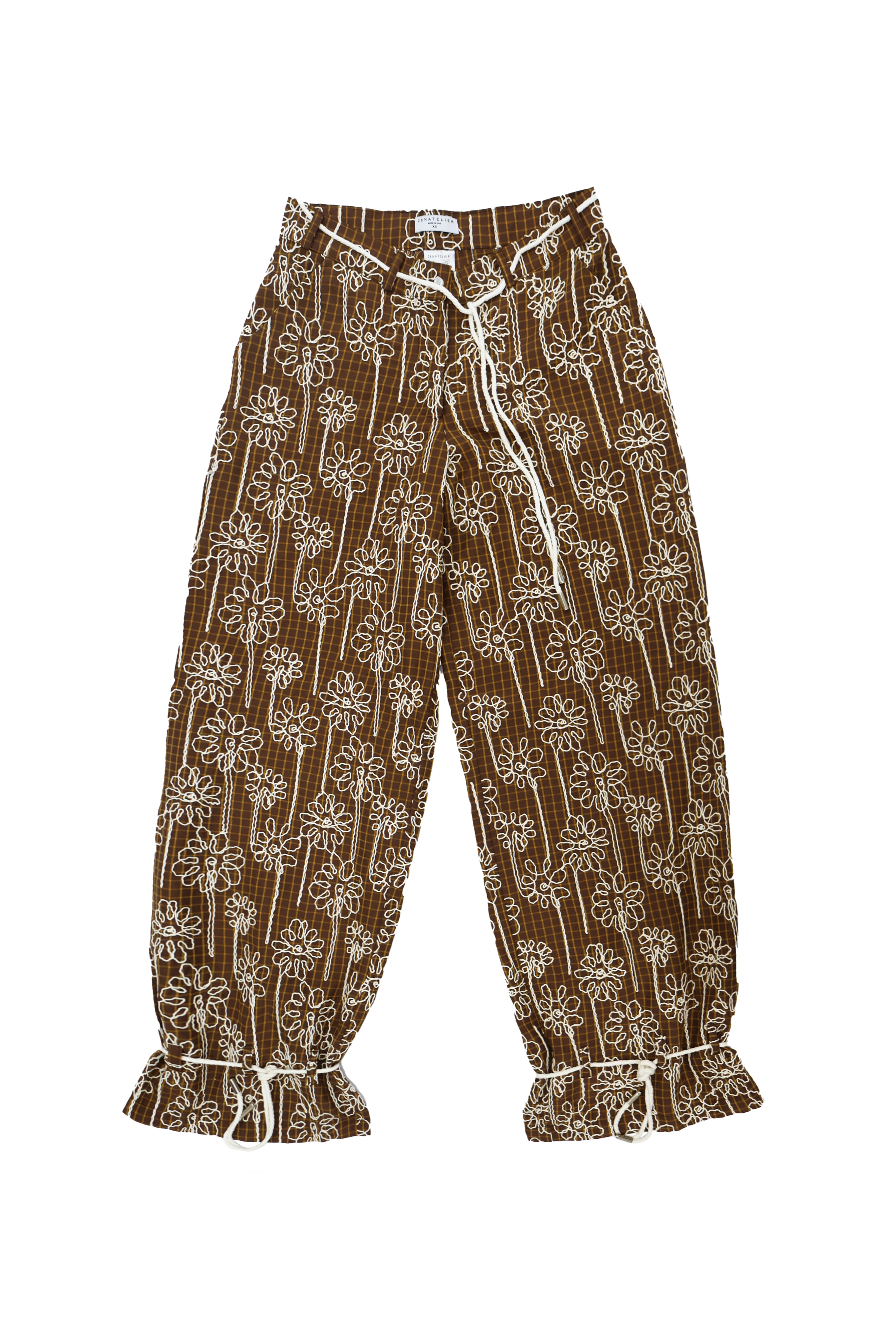 EMBROIDERED ROPE PANTS