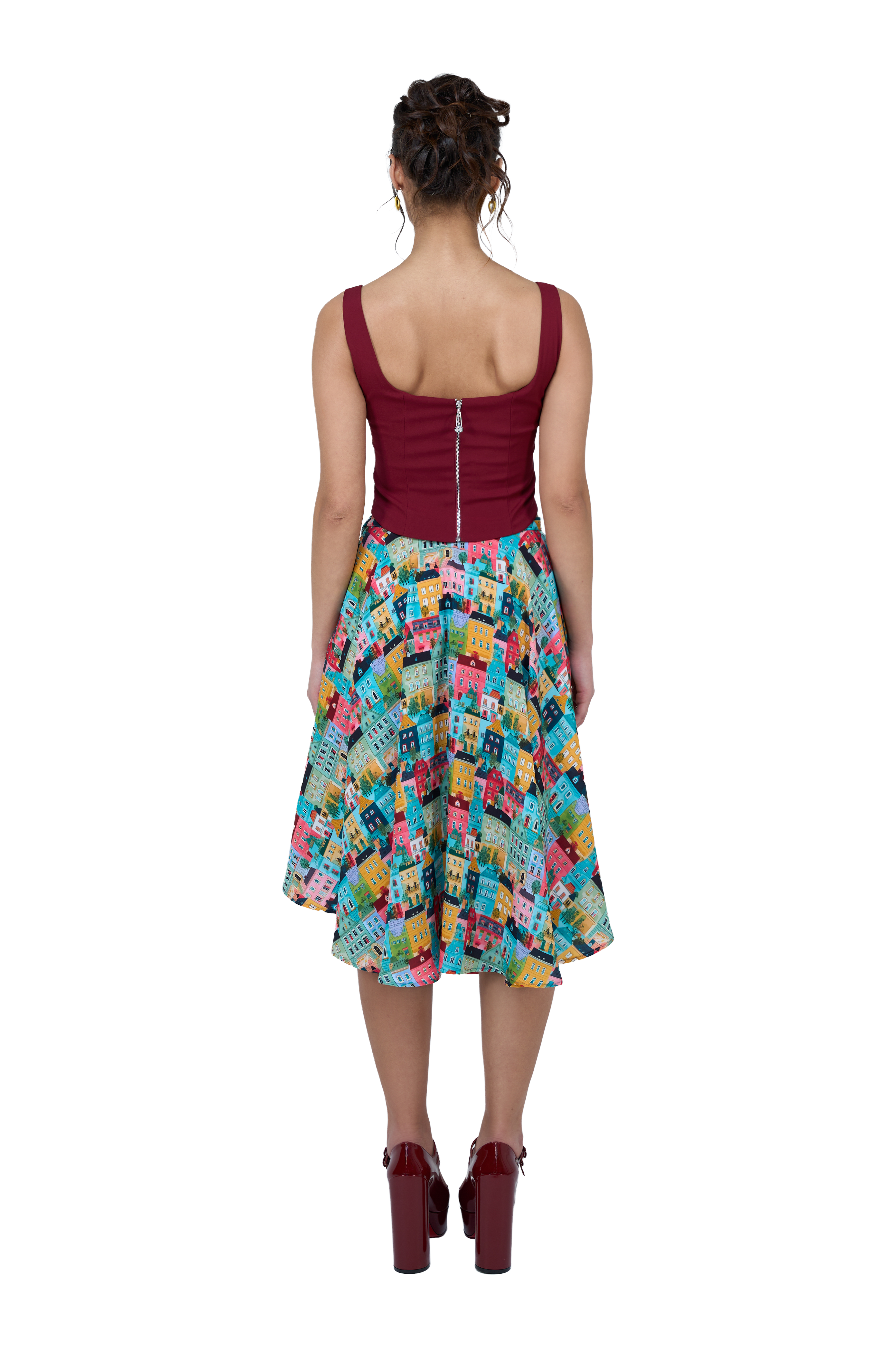 BURGUNDY BOW TOP
