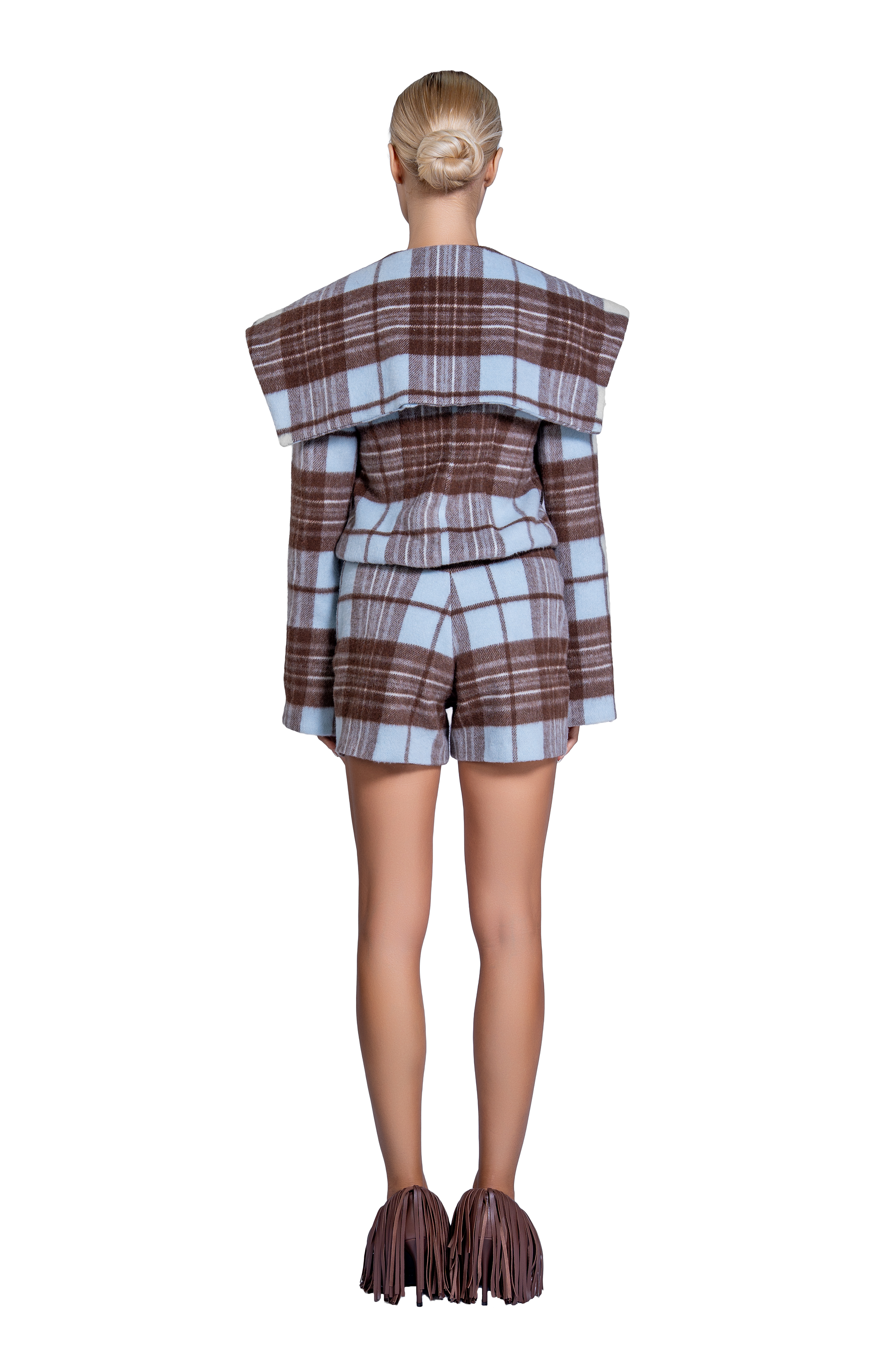 THE PLAID WOOL SHORTS