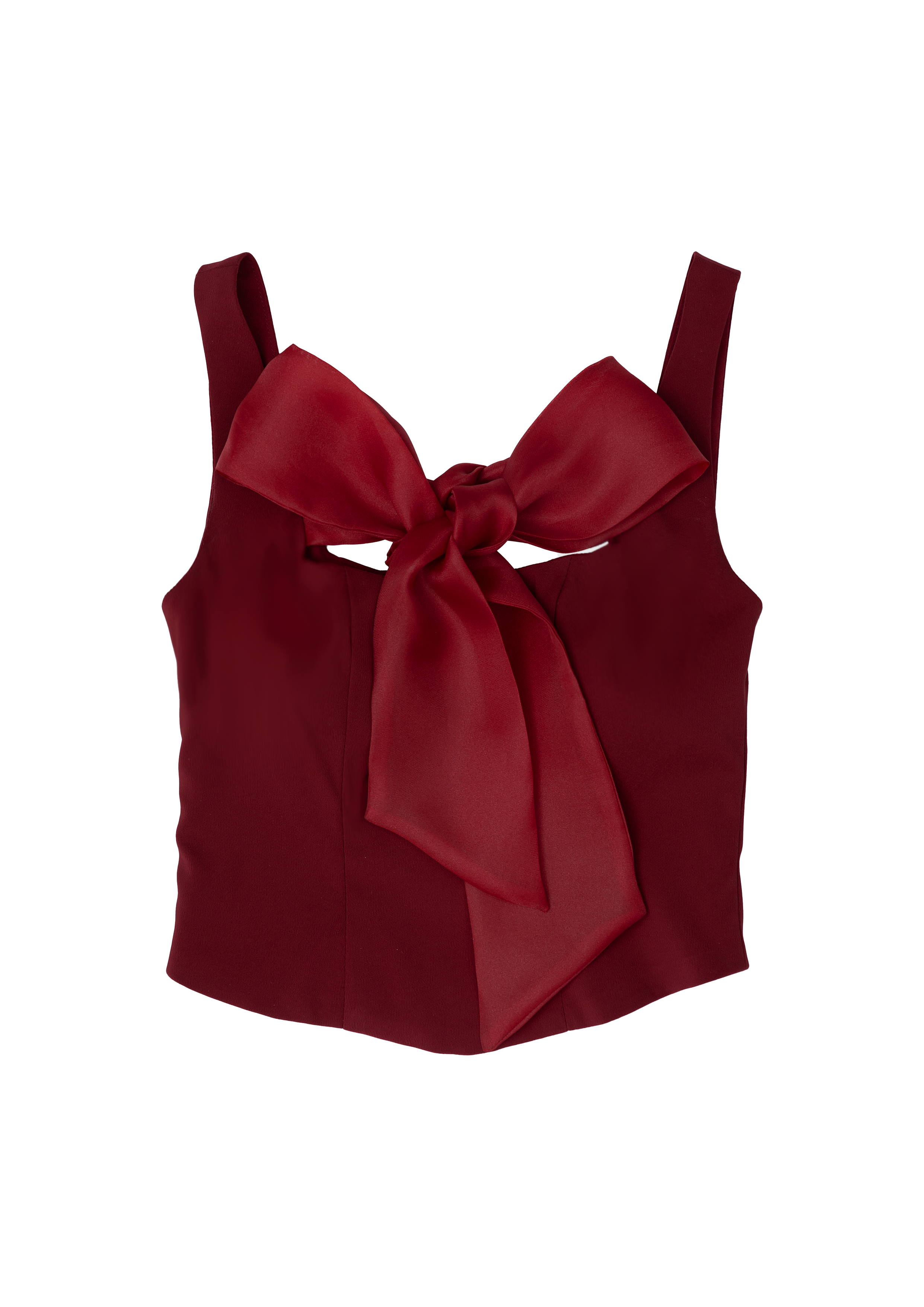 BURGUNDY BOW TOP