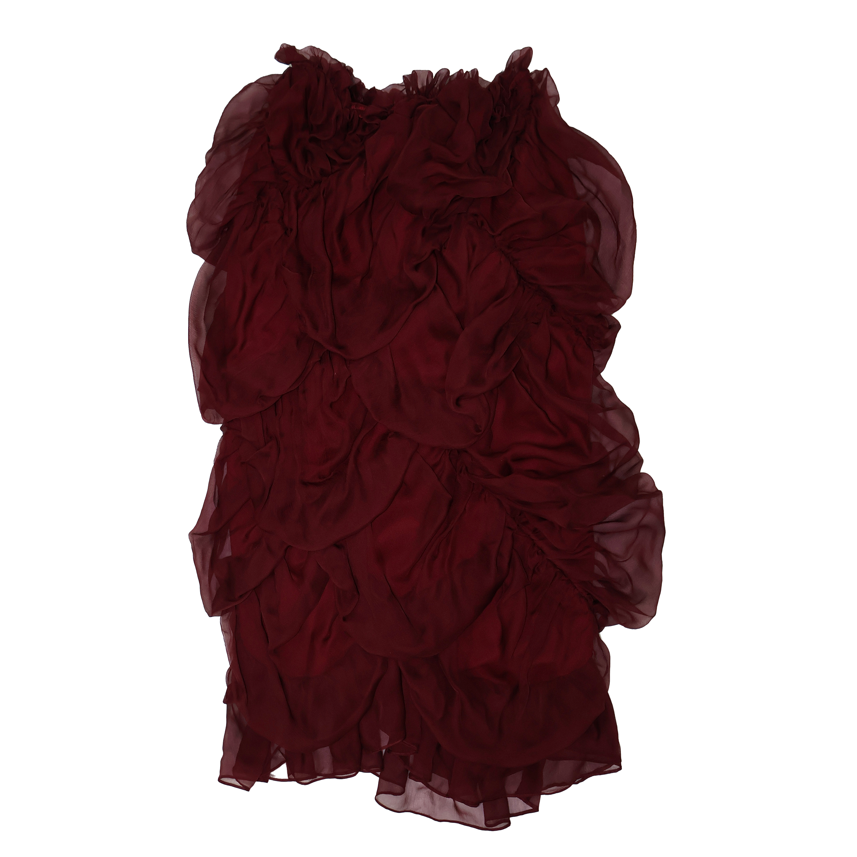 The Burgundy Bubble Skirt