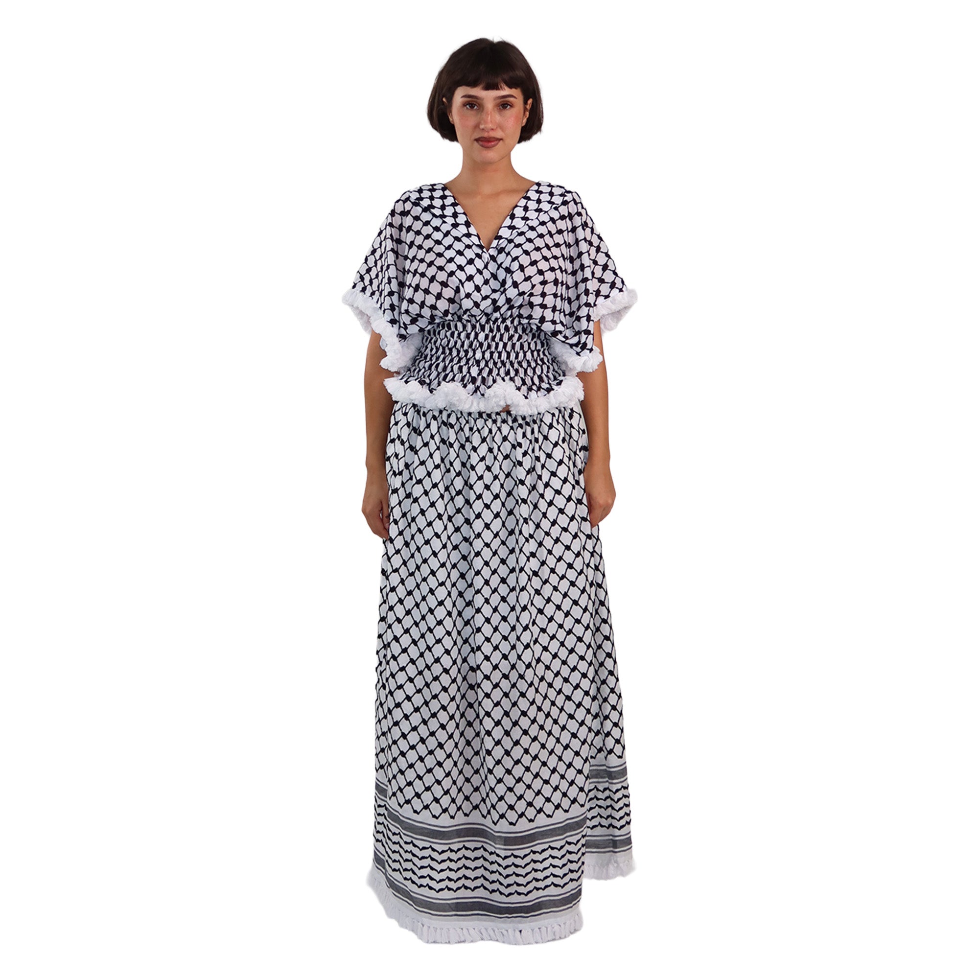 kufiya kaftan top