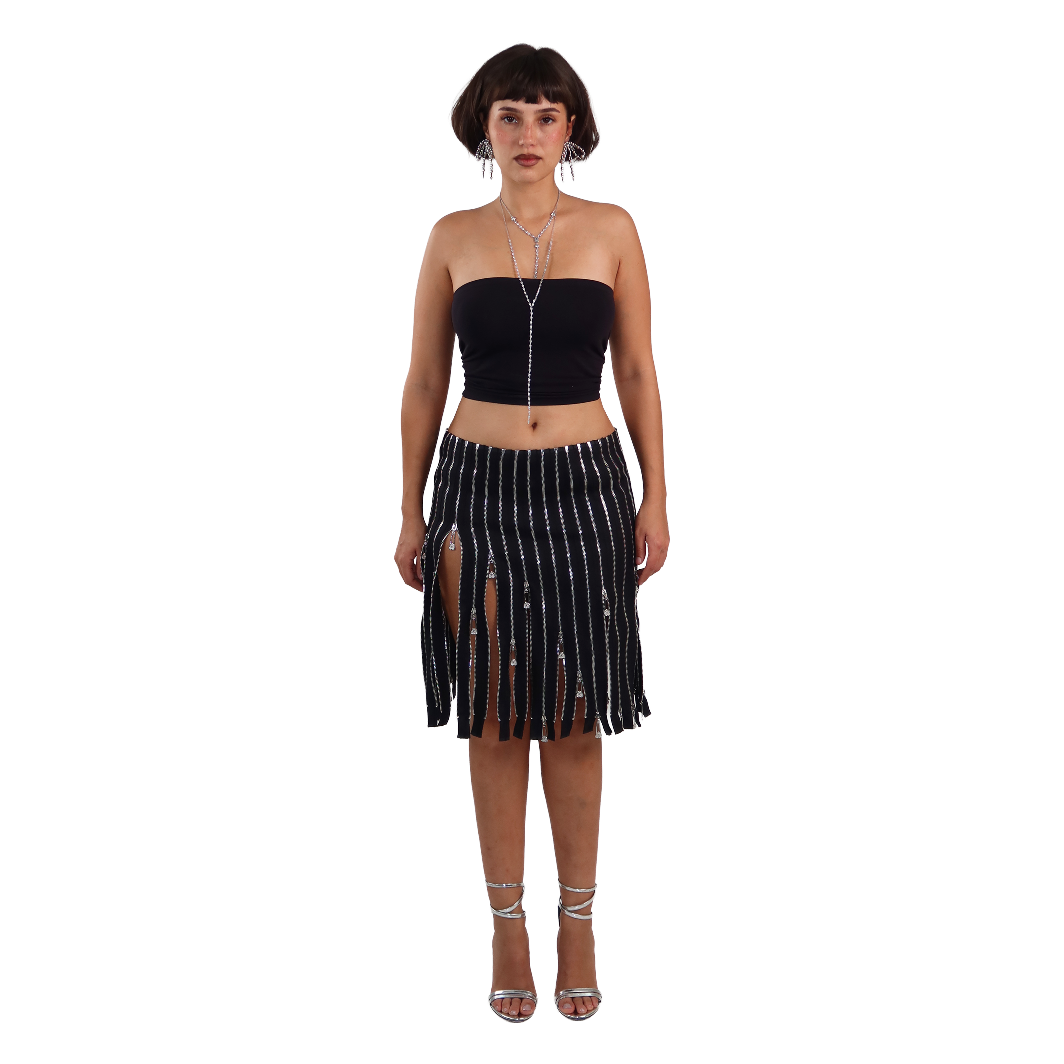 the zipper skirt - black