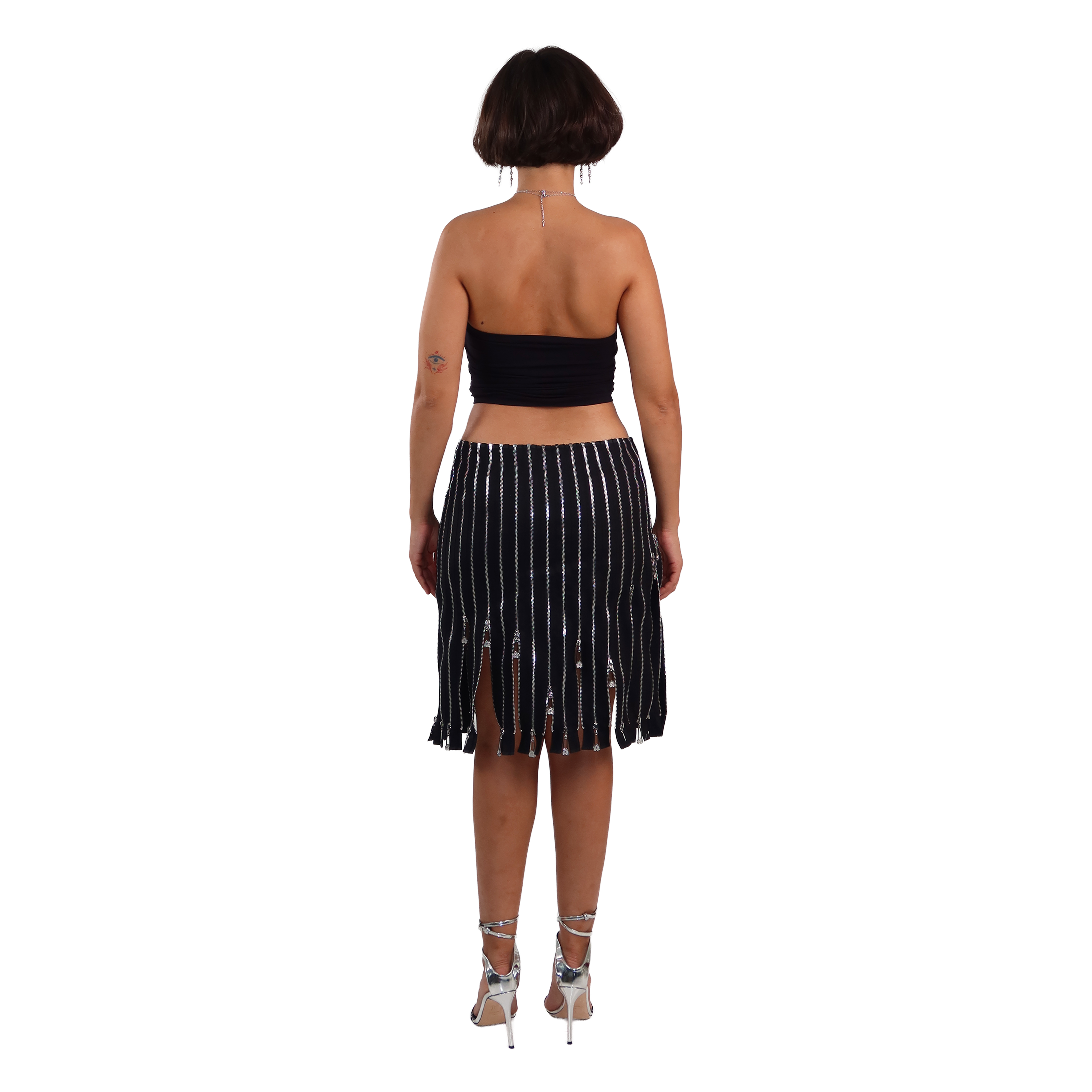 the zipper skirt - black