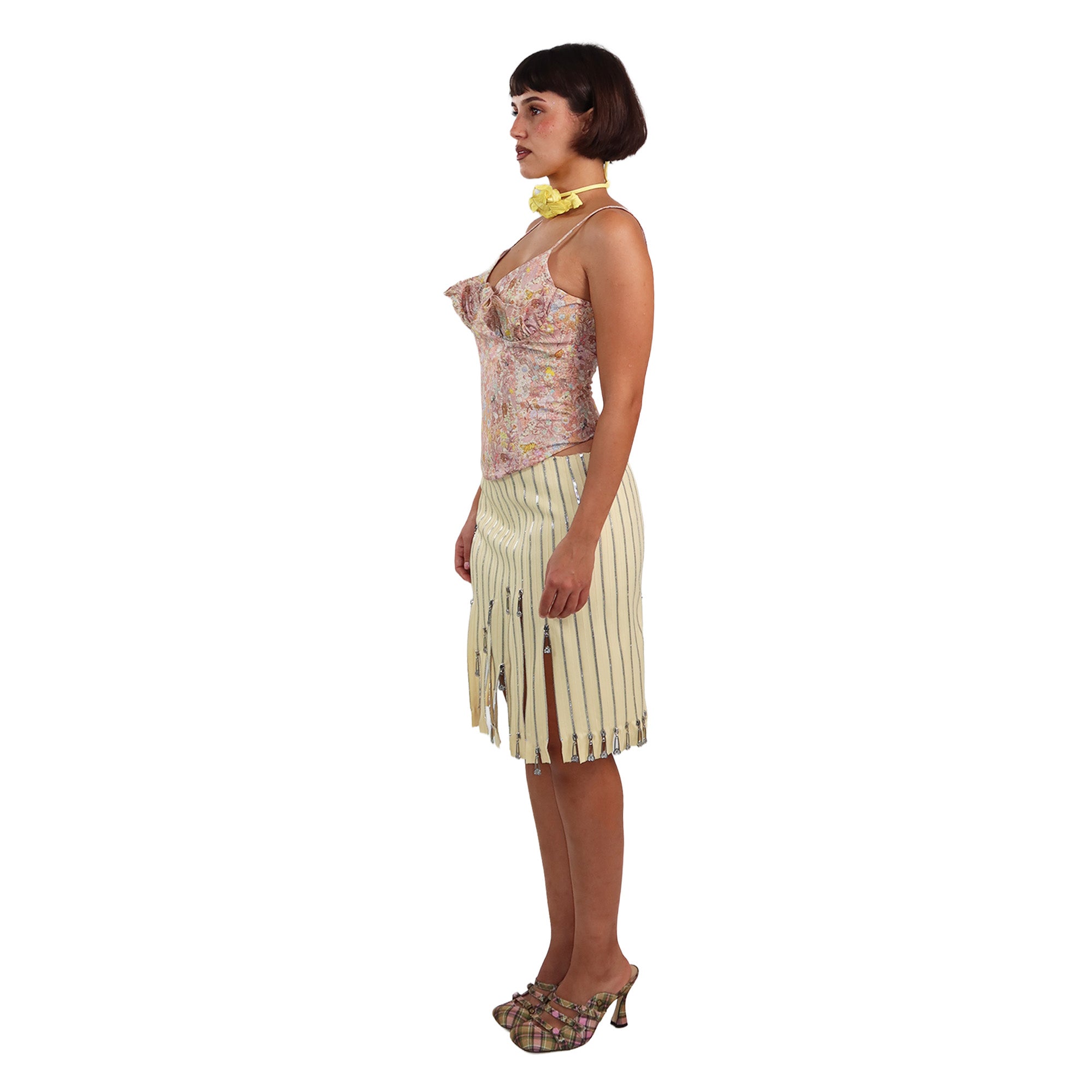 the zipper skirt - yellow